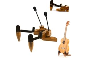 DIDA Foldable Wooden Ukulele Stand - Compact and Portable Storage for Ukulele, Mandolin and Violin Sturdy Design - Perfect for Home, Studio, or Concert Use (Zebrawood)