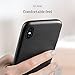 iPhone X Case, iPhone 10 Case, Muti-layer Matte Hard PU Leather Cover Shock Absorbing Case Microfiber Soft Lining Cloth Cushion Shell [Supports Wireless Charging] for Apple iPhone X 10 Edition (Black)