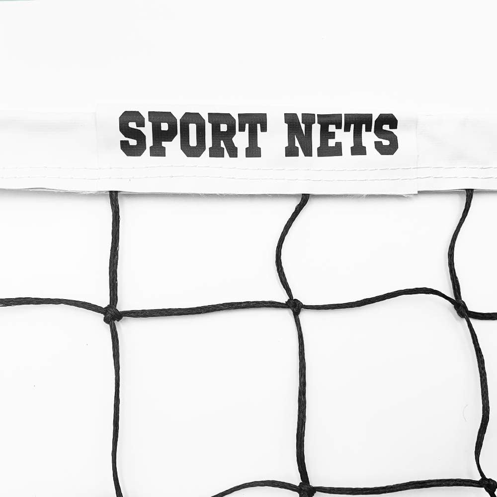 Hit Run Steal Volleyball Net - Official Replacement Tournament Net. Comes Knotted Net 32' x 39 Inches, 2 Fibber Glass End Rods, Heavy Duty Metal Tension Cables and 5 Rope Tie Downs On Each Side. : Sports & Outdoors