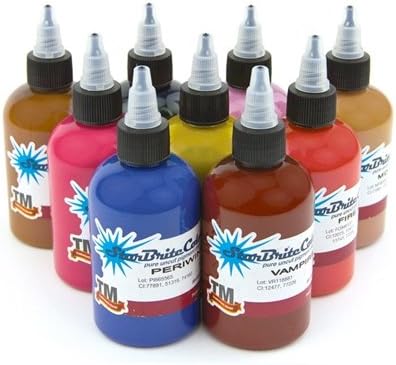 STARBRITE Tattoo Ink 9 Bottles - 1-oz DARKSIDE SET - Tattoo Supplies