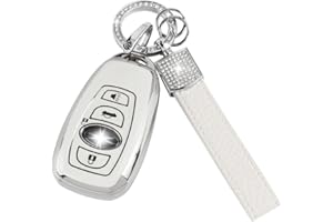 UHONSN for Subaru Key Fob Cover Keys Shells Case Full Covers Protector Keychain Soft TPU Keycover Compatible with Subaru Ascent BRZ Forest Impreza Legacy Outback WRX XV Crosstrek