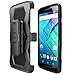 Moto X Pure Edition Case, i-Blason Prime Series Dual Layer Holster For Moto X Style / Pure Edition 2015 Release with Kickstand and Locking Belt Swivel Clip (Black)