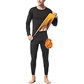 Ouruikia Men's Ultra Heavyweight Thermal Underwear Set Fleece Lined Base Layer Top Bottom Long Johns for Extreme Cold Weather