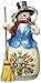 Jim Shore Heartwood Creek Wonderland Snowman with Broom Ornament, 4.5”