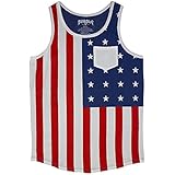 novelty season American Flag Tank Top (Large)