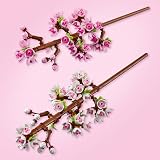 LEGO Botanicals Cherry Blossoms Toy 40725 Faux Flowers Desk Decor view 8