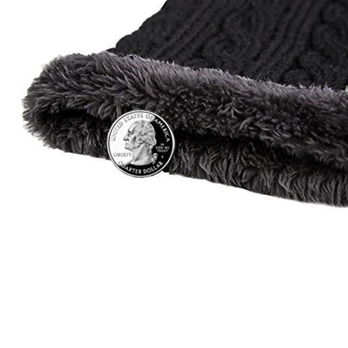 image for T WILKER Beanie Hat Scarf and Touchscreen Gloves Set for Men & Women S