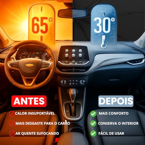 Protetor Solar Para-brisa, Quebra Sol Portátil, Proteção Térmica UV, Protetor Solar com Isolamento Térmico, Retrátil, Protetor Térmico Para Carro, Protetor Dobrável Preto para Carro