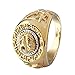 ANDI ROSE Fashion Men 18K Gold GP Cool Lion Eagle Star Ring Size 8 / 9 / 10 / 11.5 / 12.5