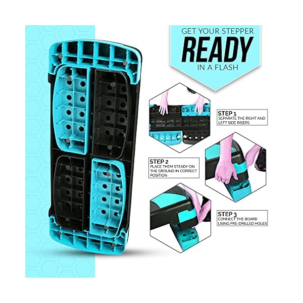 Xn8-Aerobic-Stepper-Fitness-Steps-Adjustable-Height-4-Level-Exercise-10cm-15cm-20cm-25cm-Anti-Slip-Steppers-for-Cardio-Home-Gym-Workout-Routines-Training Xn8 Steppers for Exercise Workout 4 Height Adjustable 10cm 15cm 20cm 25cm Exercise Step Non-Slip Aerobic Fitness Step…