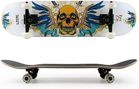 liveMAX Complete Skateboards,Pro Skateboards for Professional Skateboarders, Natural Maple