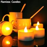 FANSIR LED Tea Lights 50 Pack Flameless Candles Battery Operated Warm White view 2