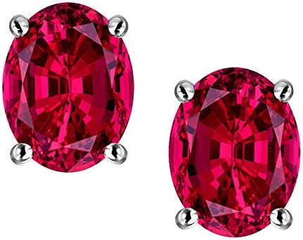 Sterling Silver Oval 8x6mm Classic Earring Studs