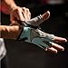 Harbinger Women's Training Grip Weightlifting Gloves with TechGel-Padded Leather Palm (Pair), Medium