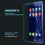 Huawei Honor 8 Glass Film , LWANG Nillkin 9h Amazing H 0.33mm Anti-burst Tempered Glass Film Anti-scratch Film Anti-explosion Screen Protector for Huawei Honor 8 (glass h)