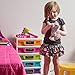 IRIS USA PJD-305 5 Drawer Storage & Organizer Chest, Assorted Colors, Girl, Pastel