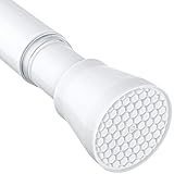 White Tension Curtain Rod for Windows 28 to 48 inch