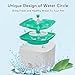 Pet Fountain, Cat Dog Water Dispenser with Pump, Healthy and Hygienic Drinking Cat Fountain Flower 2L Super Quiet Automatic Electric Water Bowl