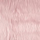 Shannon Faux Fur Luxury Shag Baby Pink Fabric By The Yard