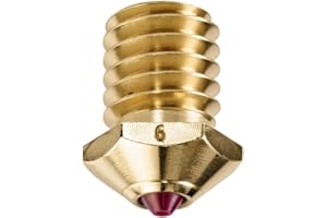 DUROZZLE Ruby Tip 3D Printer Nozzles, Hardened & Abrasion Resistant for Bambu Lab P1P / P1S / X1 / X1C Upgraded Hotend High Speed 3D Printing (Bambu Lab, 0.6mm)