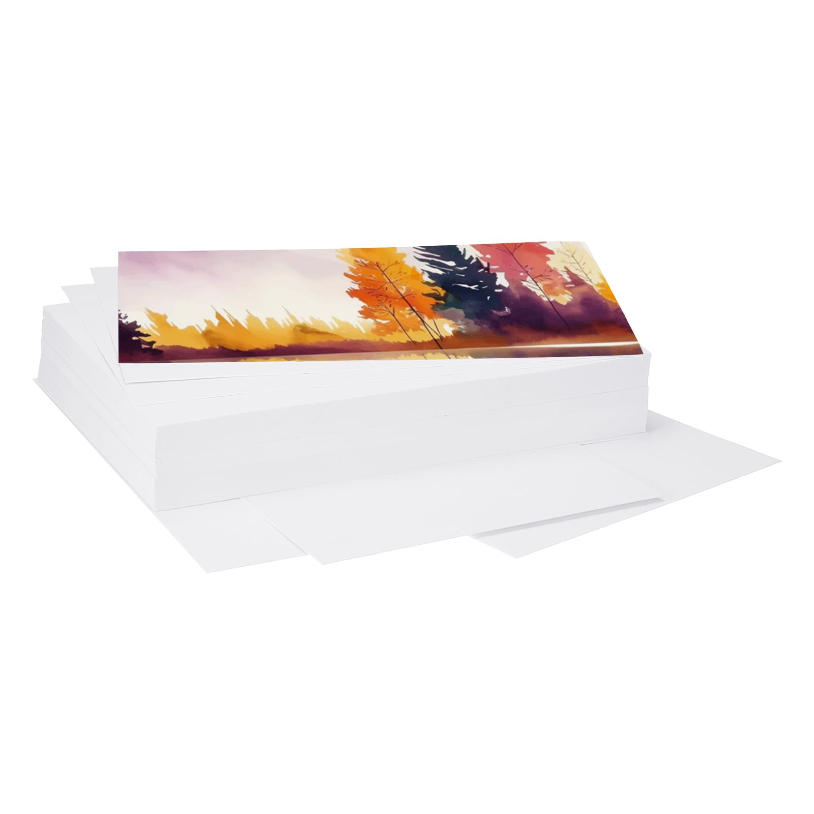 YOKIVE 100 Pcs Straight Pure Cotton Paper, Blank Cardstock Painting Board Great for Party Decoration, Crafts, Drawing (White, 10x7-Inch)