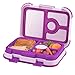 Leakproof Kids Lunch Box | 4-Compartment Bento Box for Kids | BPA-Free | School Lunch Container for Boys Girls | Children Travel On-the-Go Meal and Snack Packing Containers | Purple