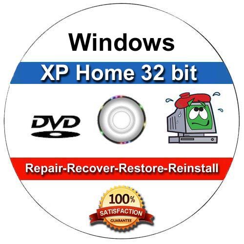 Windows XP Home Edition OEM Install | Boot | Recovery | Restore CD Disc Disk Perfect for Install or Reinstall of Windows