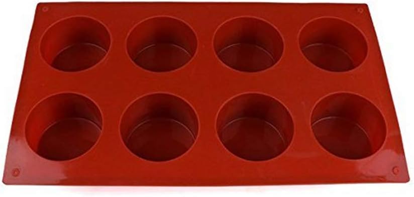 Big Sale Ndier Silicone Cake Mould 3d 8 Holes Round Shape Silicone Cake Mold Mini Cupcake Muffin Cookie Baking Tool Random Color Kitchen Home Best Price Lamochileria Com Mx