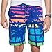 ALiberSoul Men's Coconut Tree Print Boardshorts Tropical Design Swimming Trunks