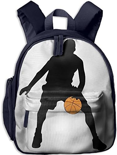 Basketball Silhouette Fashion Children Shoulders Bag School Trip Backpack Book Bag