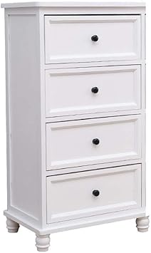 Amazon Com P A N 4 Drawers Nightstand End Table Storage Wood Cabinet Bedroom Side Storage 31inch 1 White Furniture Decor