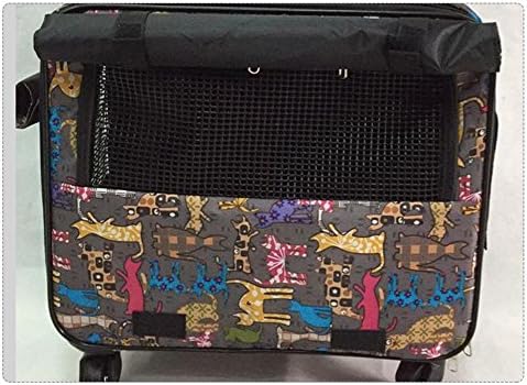 Portable Pet Carrier Dog Cat Rolling BackPack Travel Luggage Bag , A