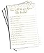 How Well Do You Know The Bride - Gold Confetti (50-Sheets) (Large Size Sheets)