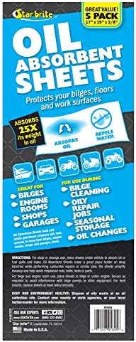Amazon Com Star Brite Bilge Oil Pads 5 Pack 5 Pack Boating Cleaning Tools Sports Outdoors