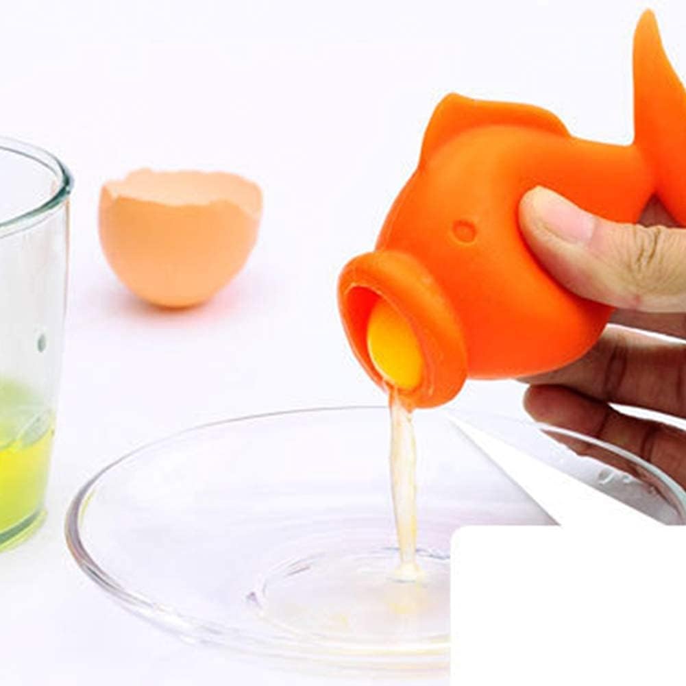 Yolkfish Egg Separator, Silicone Egg Separator Egg Yolk and White