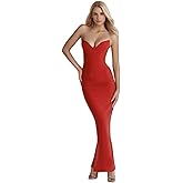Wome's Elegant Strapless Corset Tube Dress Sexy Off Shoulder Backless Bodycon Evening Party Cocktail Mermaid Dresses