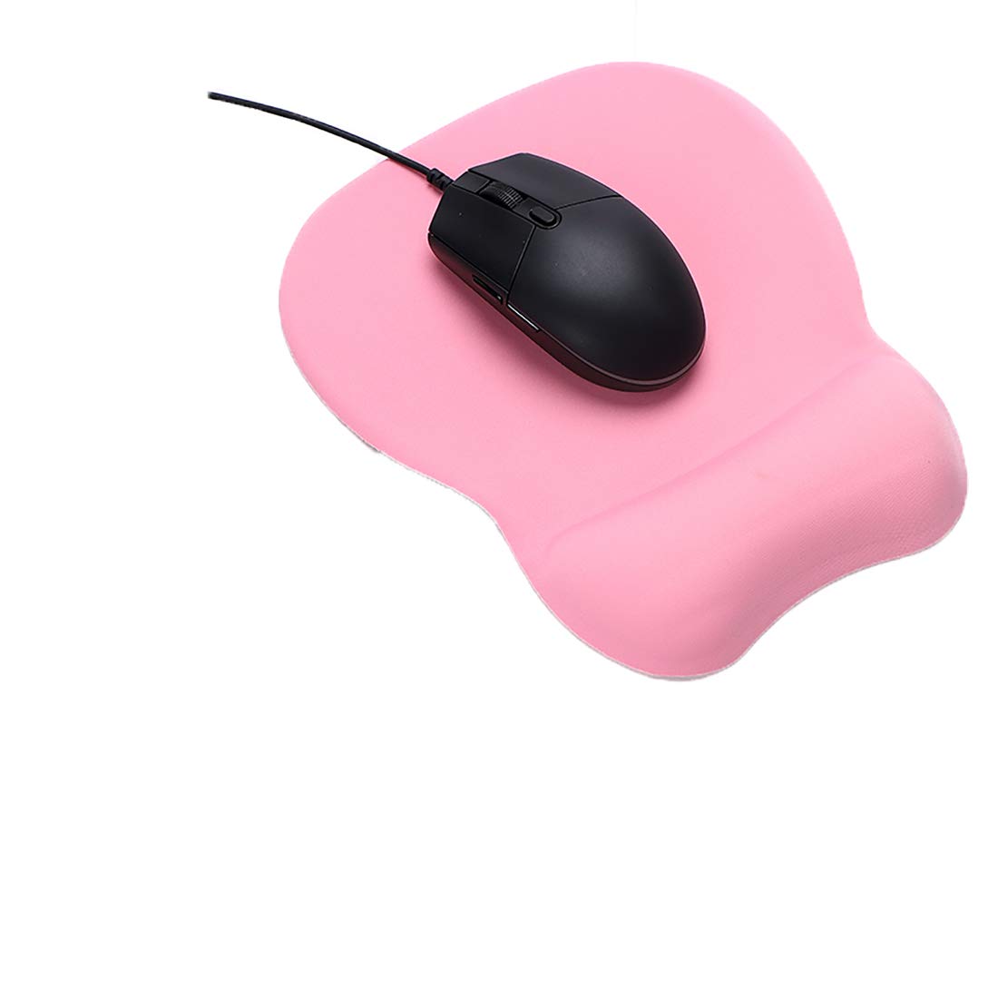 Fashion Mouse Mat Ergonomic Mouse Pad with Wrist Support Rest Comfortable Desk Computer Laptop Game Memory Foam Mousepad Wrister PU Anti-Slip Bottom