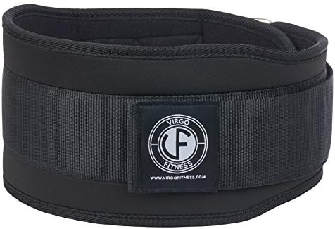 Virgo Fitness Weight Lifting Belt - Best for both Light Weight and Heavy Weight Lifting - Men and Women - Perfect for Olympic, CrossFit, Gym, and Squat (Medium (33-38 Inches))