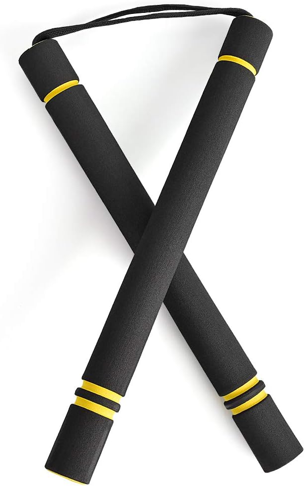 Eyelashes Dance Nunchuck, Safe Foam Rubber Training Nunchakus with Steel Chain for Kids & Beginners, Martial Arts, Bruce Lee, Ninja : Sports & Outdoors