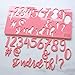Sweet Stamp by AmyCakes Plastic Stylish Numbers and Symbols for Embossing Cakes