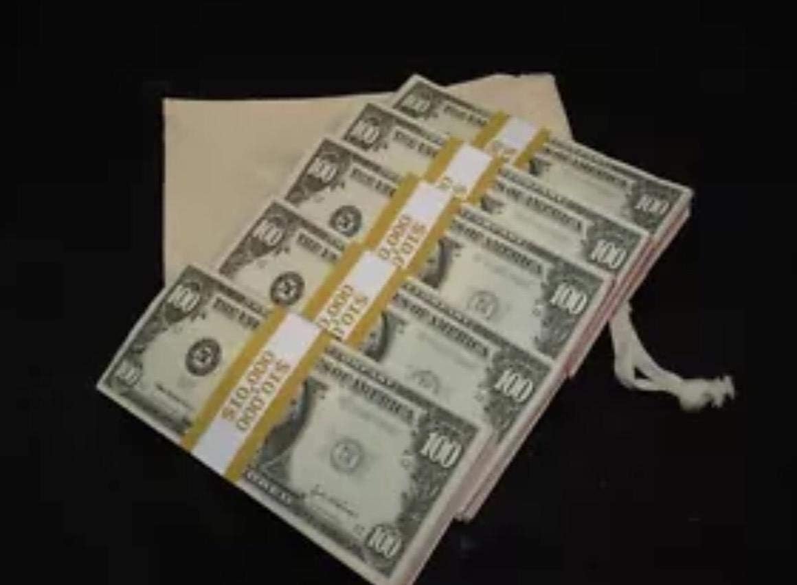 Masks Direct Prop Money Filler Packs $10K Blooks X 5 ($50.000) Legal Prop Money.