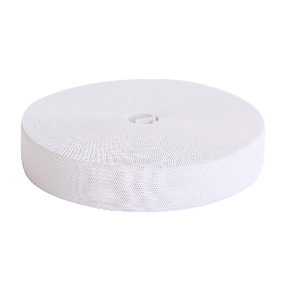 15mm (3/5 inch) Wide Flat Elastic Bands Waistband Tape White Sewing Bands Webbing Garment Sewing Accessories for Dressmaking/Sewing/DIY Crafts -20 Yards