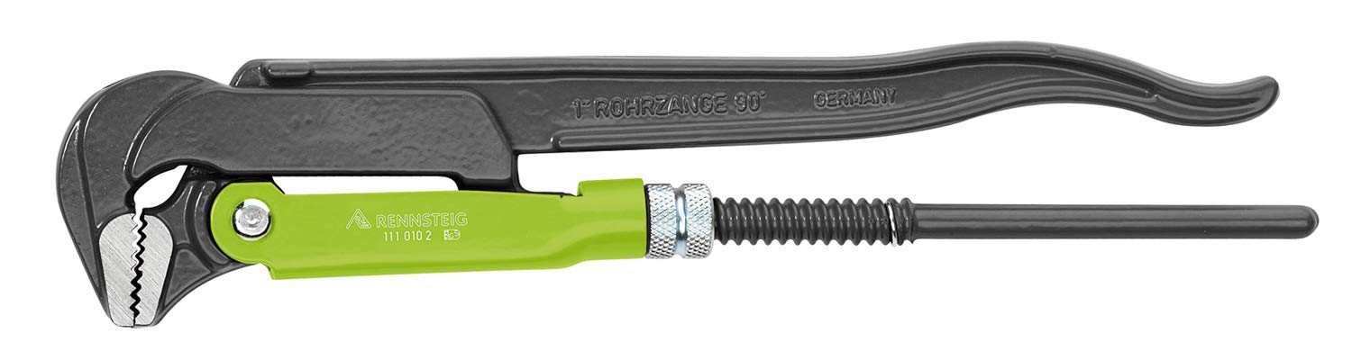 Rennsteig 111 015 2 "Standard 90 Degree" Pipe Wrench, Red, 1 1/2-Inch