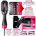 HAIR DRYER BRUSH KIT INCLUDES ELECTRIC ONE STEP HOT AIR BLOW DRY VOLUMIZER AND STRAIGHTENER STYLER BRUSH FOR CURLING, DRYING HAIR FASTER THEN BLOWDRYER ALONE. COMBINES COMB WITH HAIRDRYER, IONIC TECH.