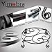 Yimobra Original Patented Plant Stand for Flower Pot Heavy Duty Potted Holder Indoor Outdoor, Metal Rustproof Iron Garden Container Round Supports Rack for Planter, Black, 11.8 Inches