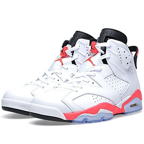 Jordan Mens 6 Retro White/midnight Navy-varsity Red Size 14