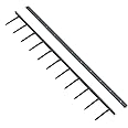 TruBind 11-Inch Long x 1-Inch Wide Velobind Binding Spines - VBH1101-11 Pins Per Spine - Compatible with Velobind Binding Machines - 100 per Box