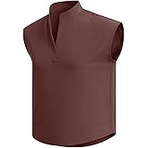 Eadflie Scrub Tops for Women, Stretchy Loose Fit Sleeveless Scrub Top, Large Pocket Women's Medical Scrub Tops