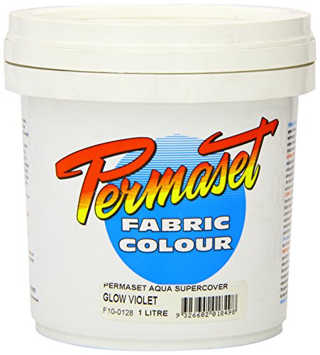 Permaset Aqua Supercov 1 Litre Fabric Printing Ink - Glow Violet