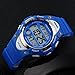 Outdoor Sports Children Watch ,Children's Waterproof Wrist Watch Kids Lightweight Silicone ,LED Digital Alarm for Girls Boys Watch Blue